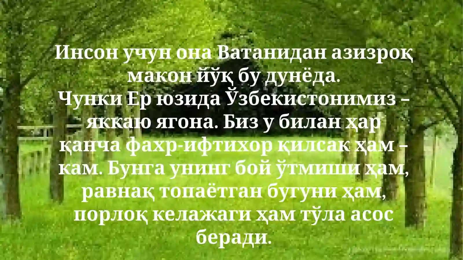 Жонажон Ўзбекистоним, мангу бўл омон! 3