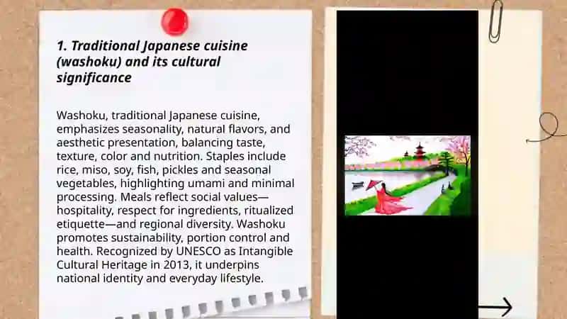 Traditional Japanese Cuisine (Washoku) and Cultural Significance 3