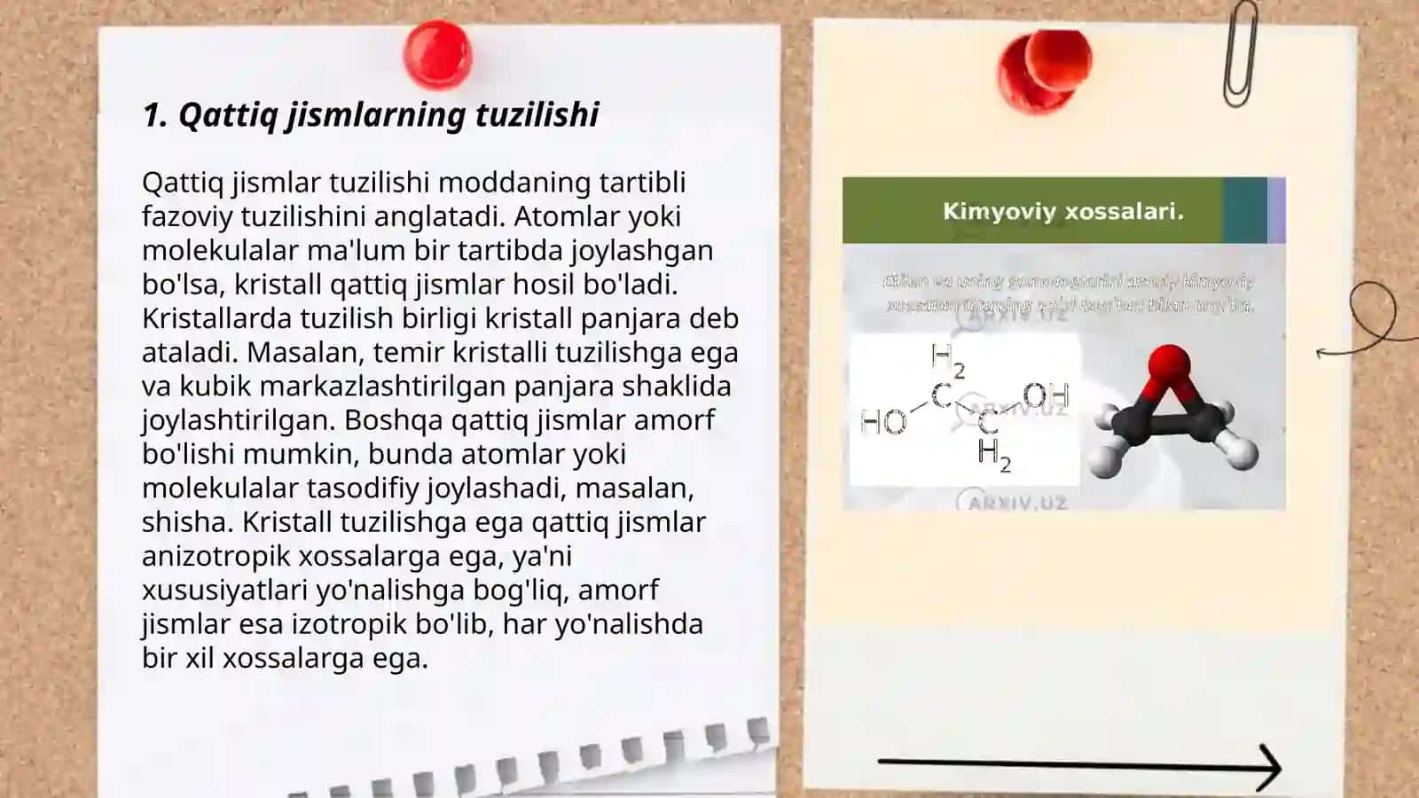 Qattiq jisimlarda kimyoviy bogʻlanishlar 3