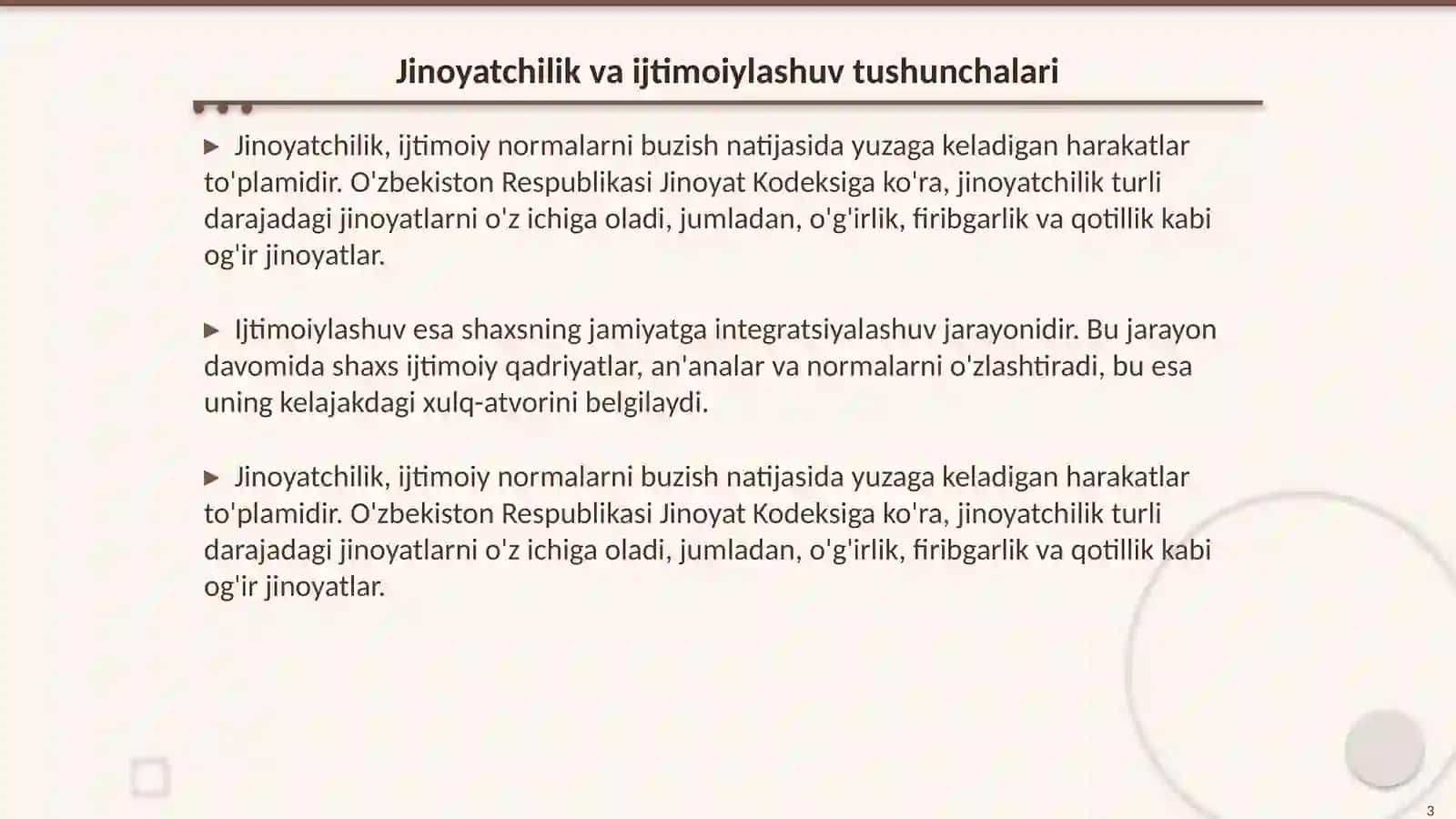 Jinoyatchi shaxsning qayta ijtimoiylashuvi 3