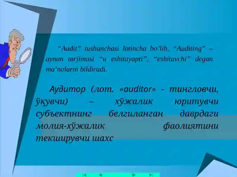 Auditorlik faoliyatining mohiyati va vazifalari 3
