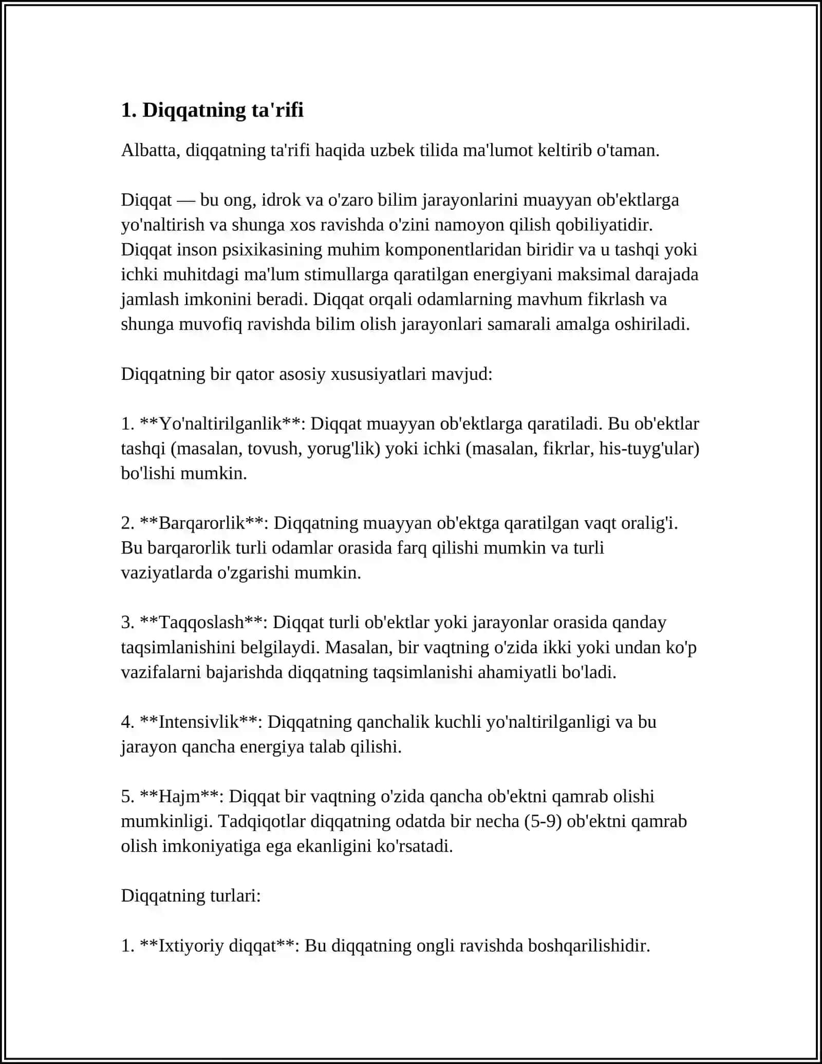 DIQQAT TURLARI VA UNING XUSUSIYATLARI 3