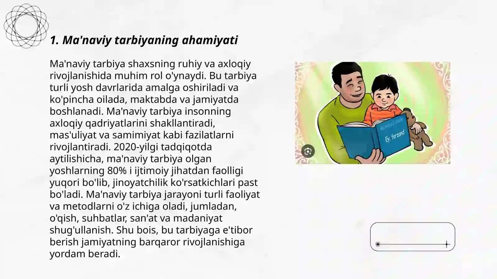 Ma'naviy axloqiy tarbiya, oila tarbiyasi 3