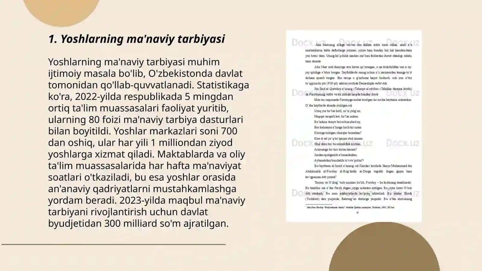 Yoshlarning ma'naviy tarbiyasi 3