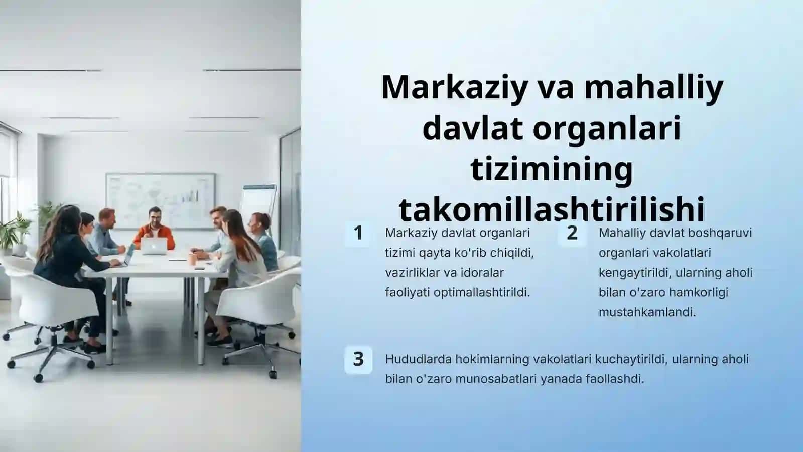Mustaqillik yillarida davlat boshqaruvitizimida amalga oshirilgan islohotlar 3