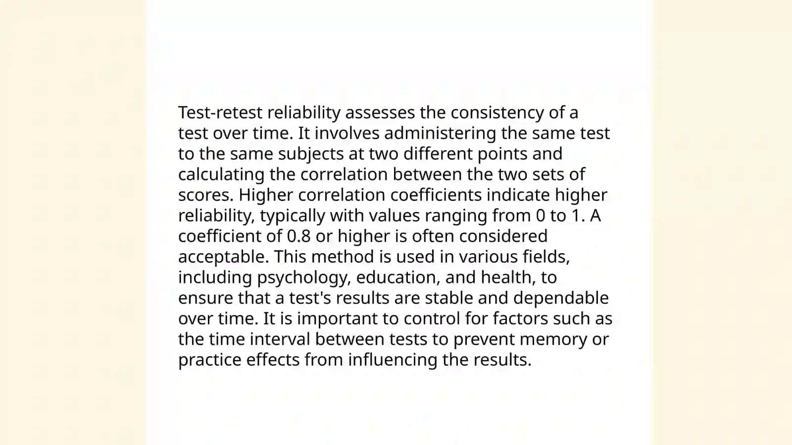 Test Reliability 3