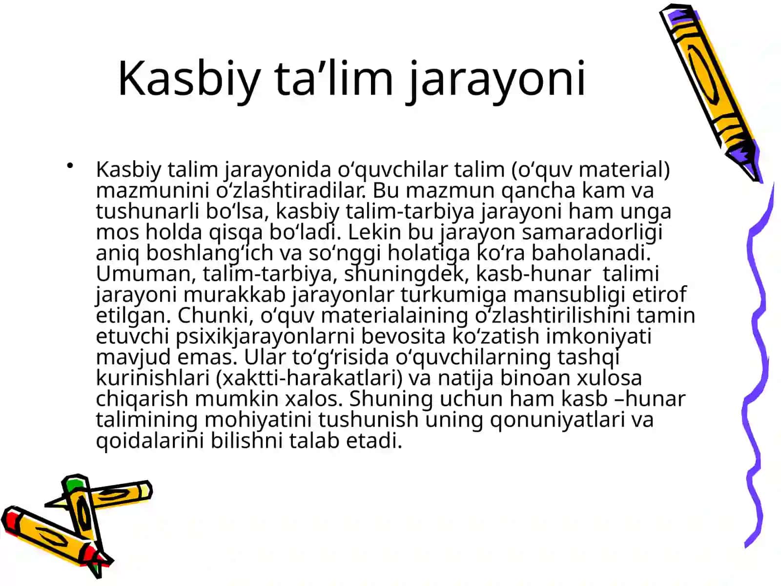 O’rta maxsus kasb-hunar ta’lim mazmuni 3