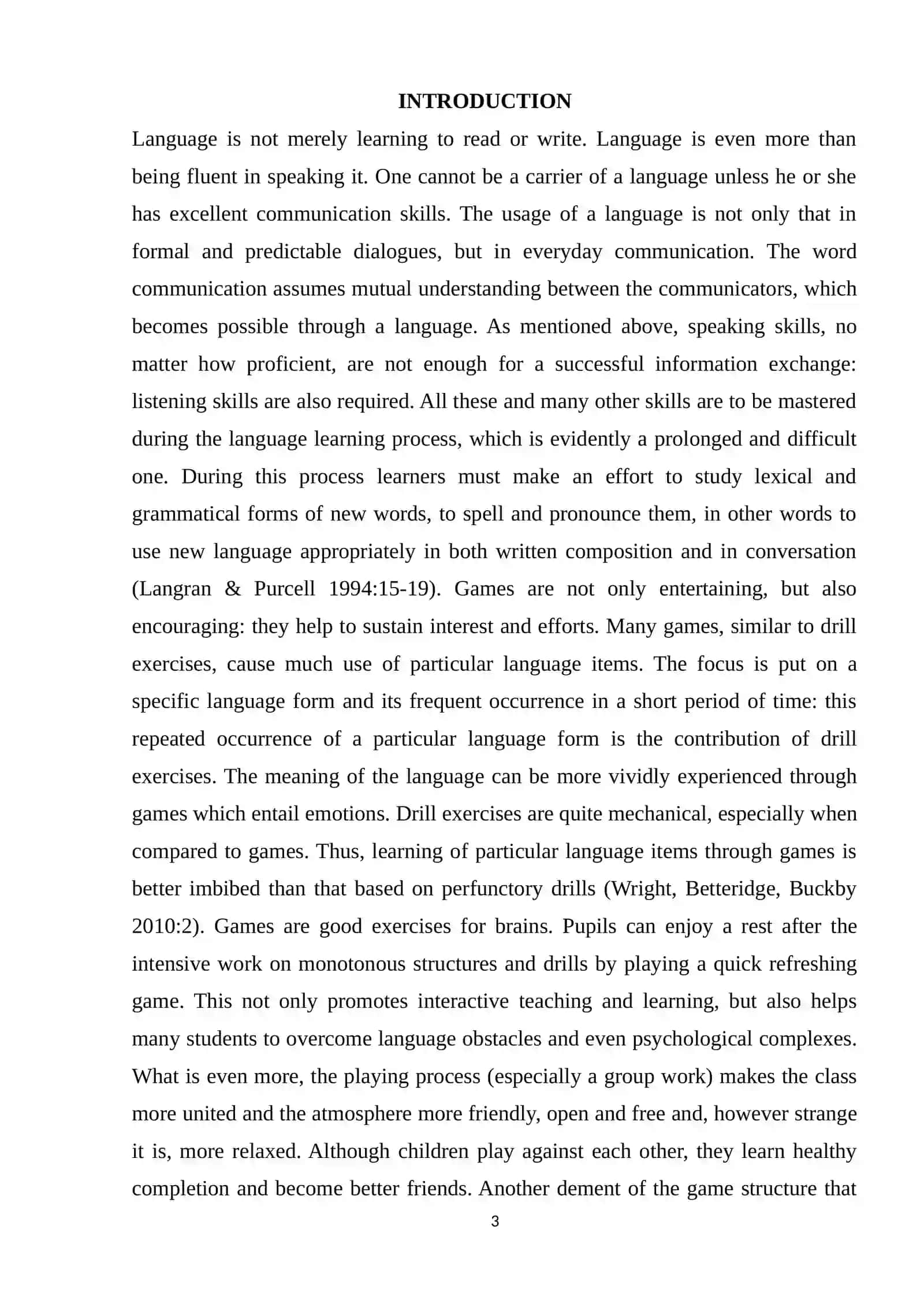 THE INTRODUCTION OF GAMES IN THE STUDY OF A FOREGN LANGUAGE 3