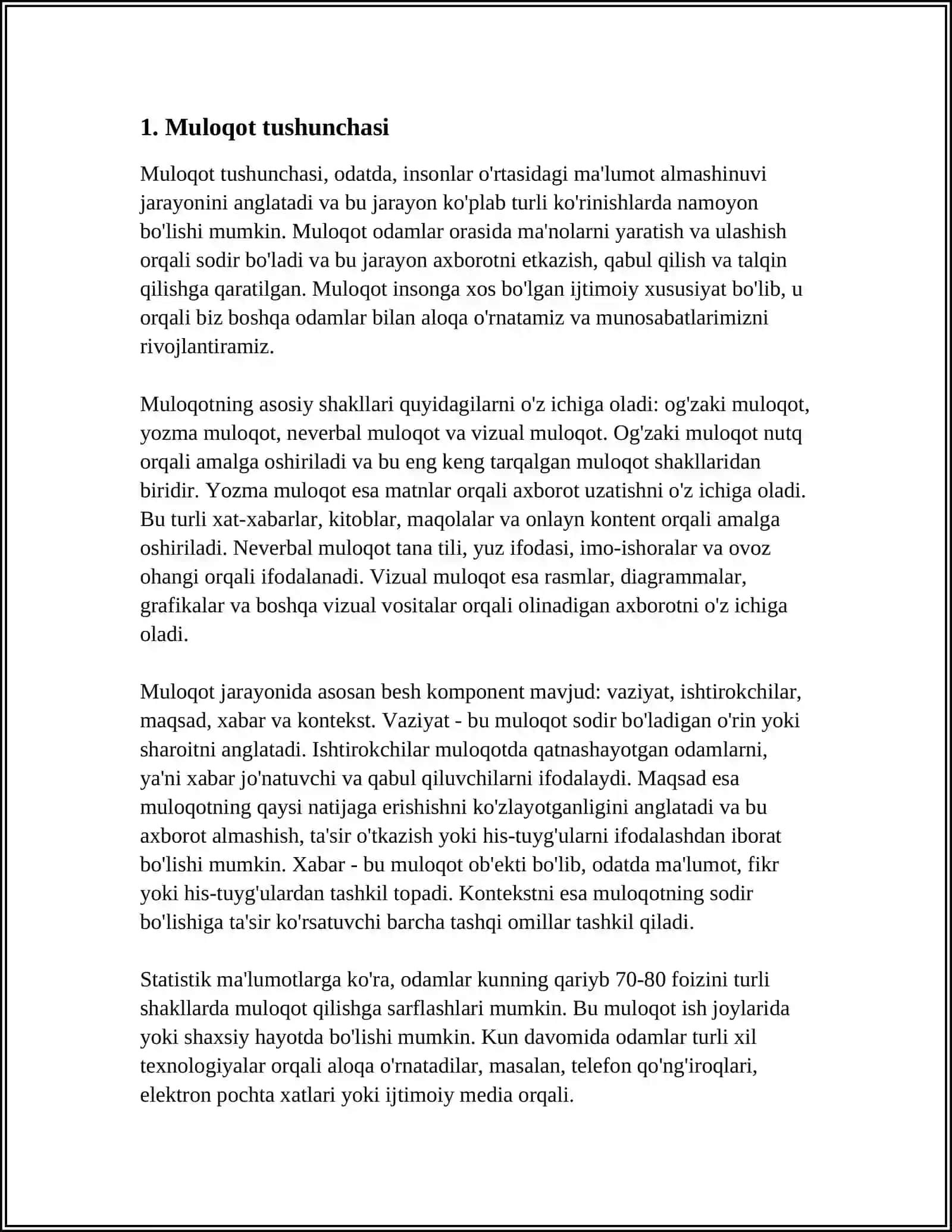MULOQOT TEXNIKASI VA UNING TARKIBIY QISMLARI 3
