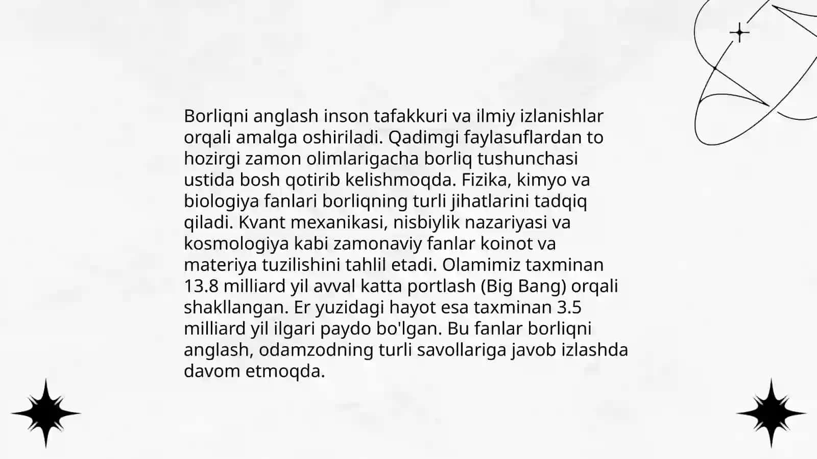 Borliqni Anglash 3