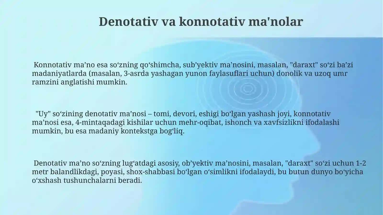 Semema va nutqiy ma’no. Sememaning tarkibiy qismlari 3