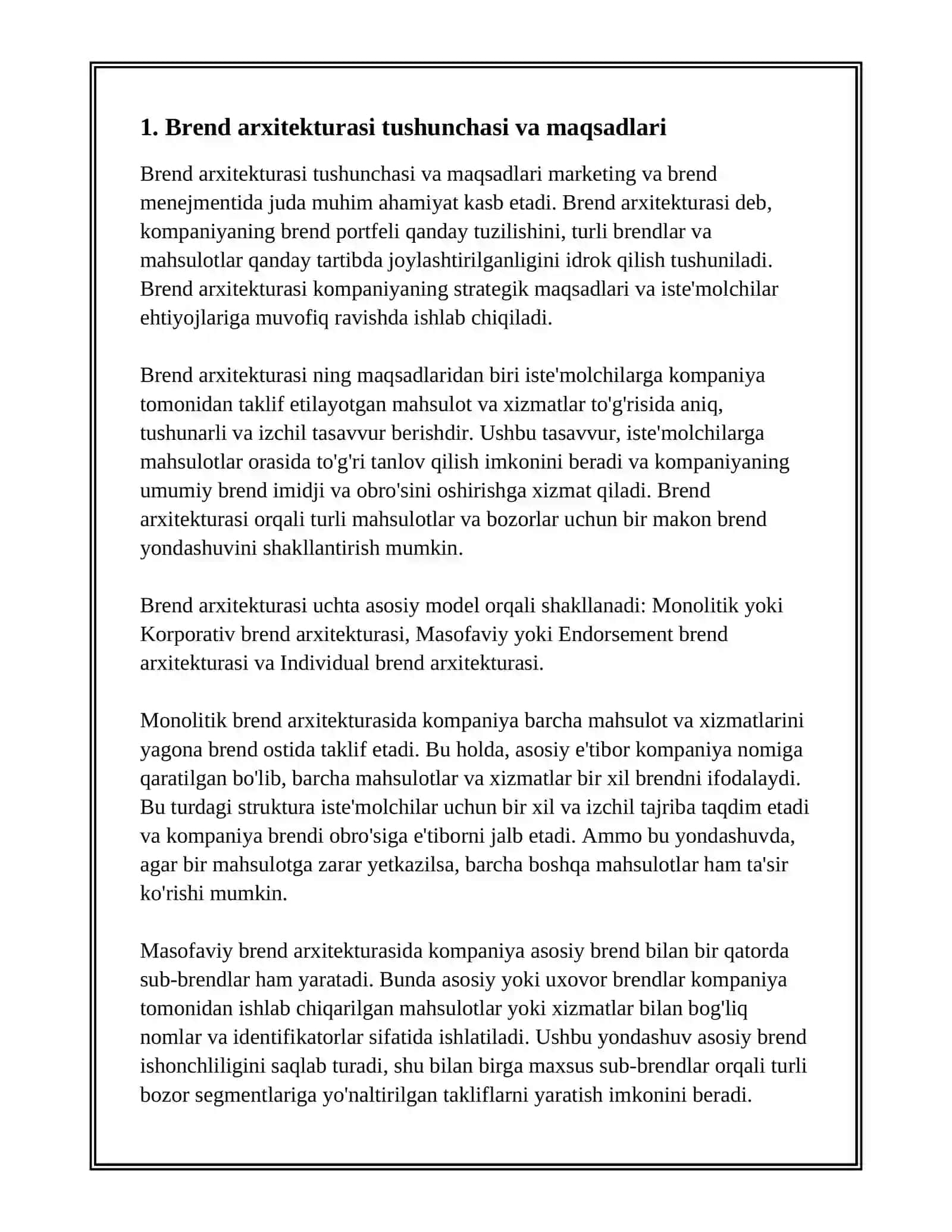 BREND ARXITEKTURASINI YARATISH 3