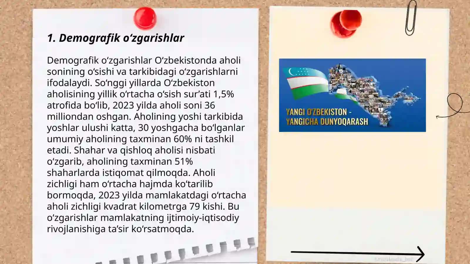 Demografik o'zgarishlar 3