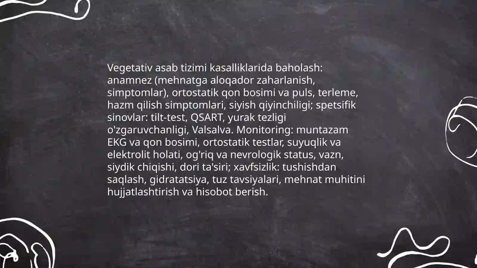Vegetativ asab tizimi kasalliklari 3