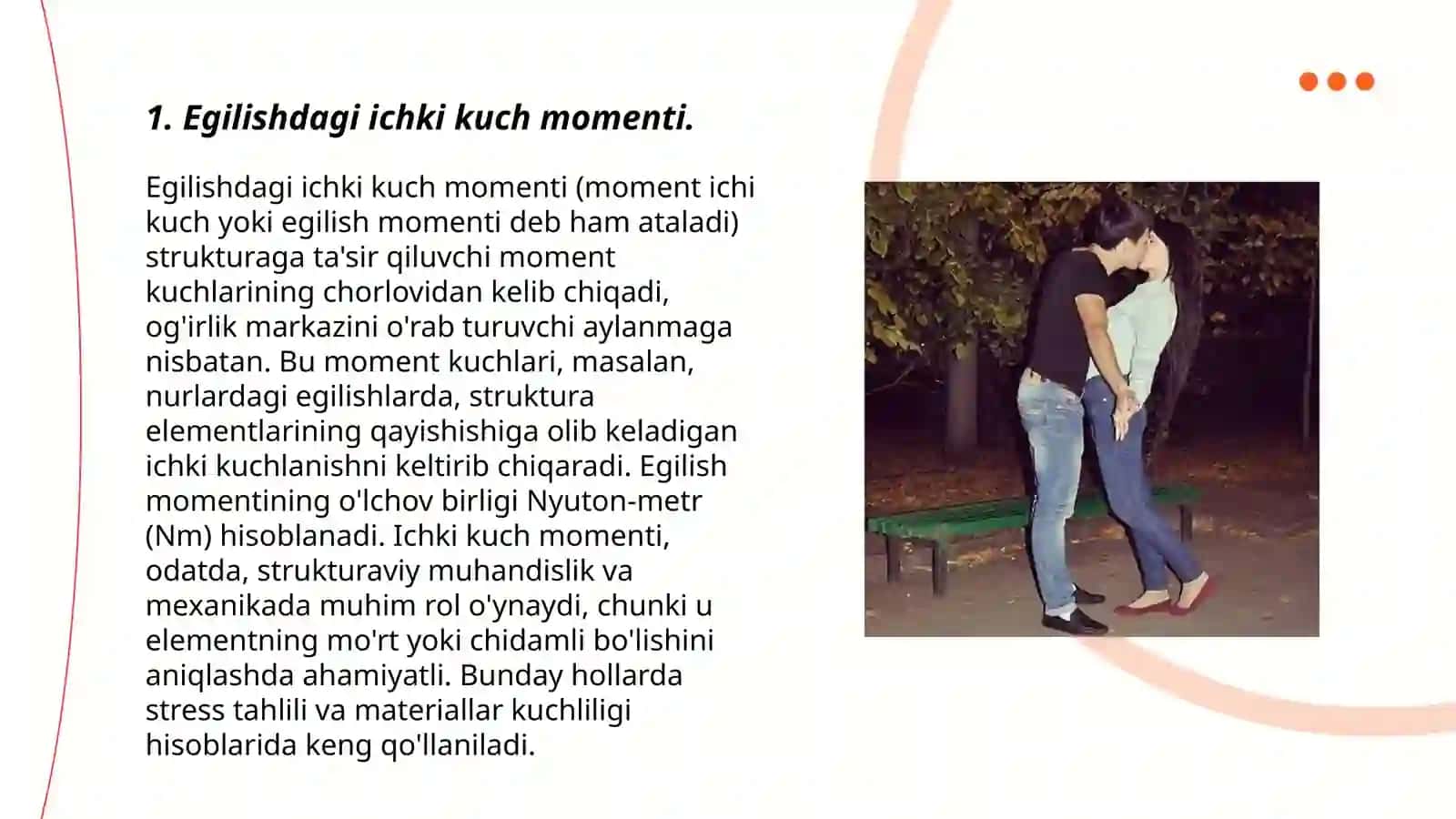 Buralish va egilishdagi ichki kuch faktorlari 3