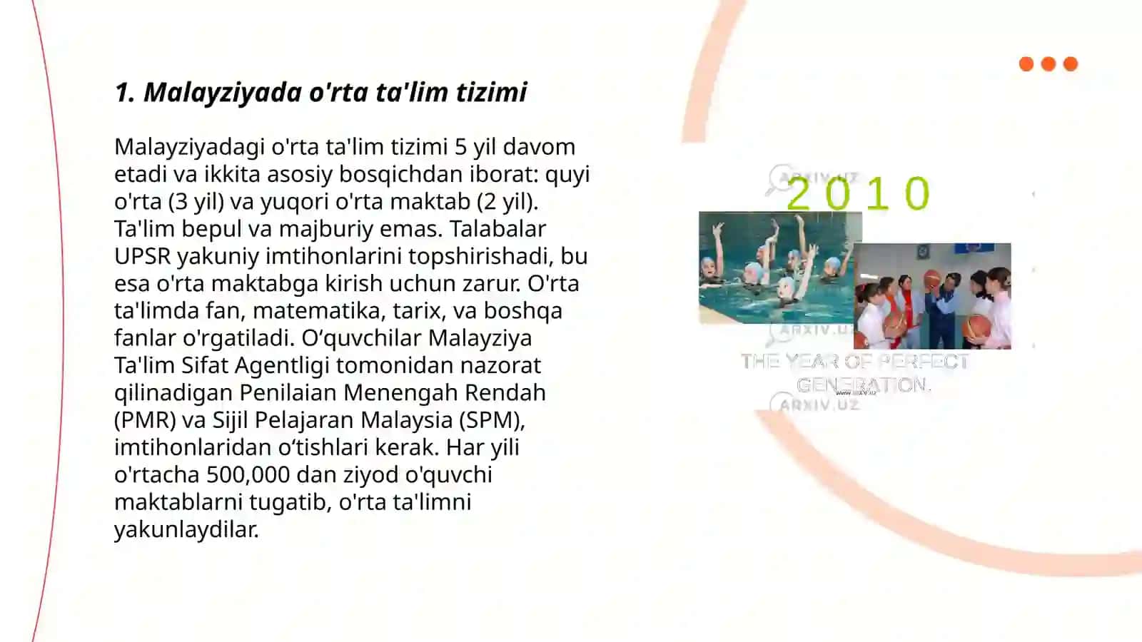 Malayziyada o'rta ta'lim tizimi 3