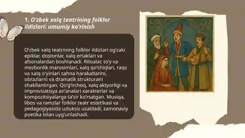 Oʻzbek xalq teatrning folklor ildizi 3
