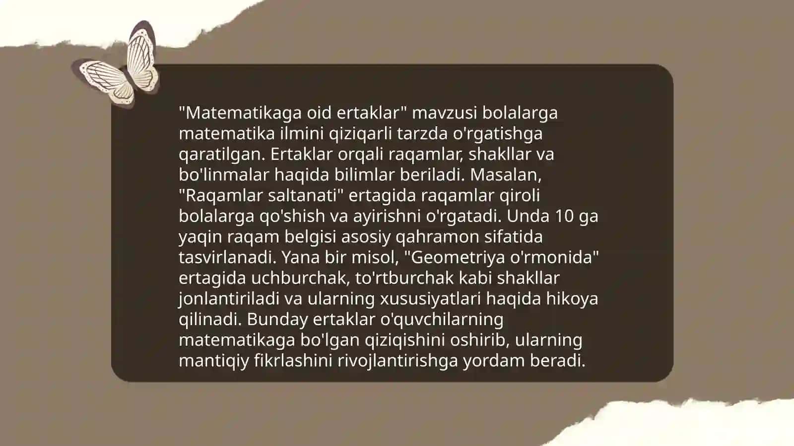 Matematik ertaklar 3
