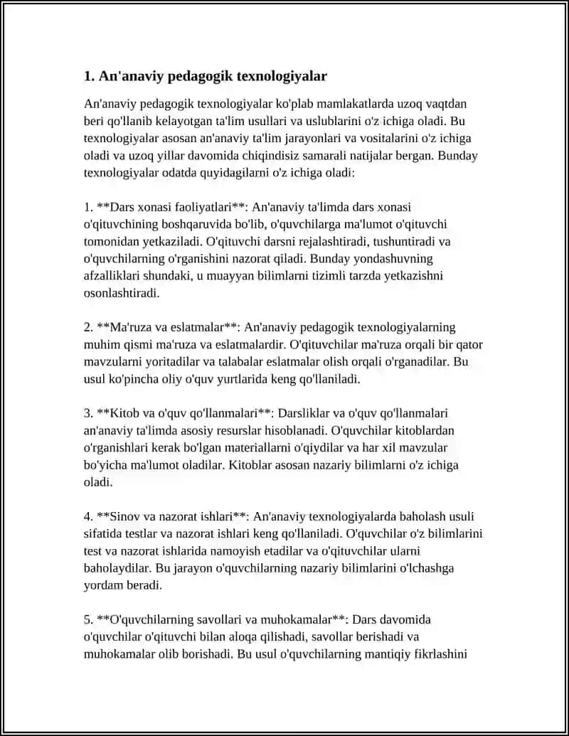 PEDAGOGIK TEXNALOGIYALARNING TURLARI 3