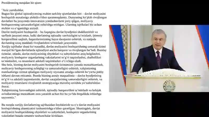 Davlat moliyasi boshqarish organlarining vakollari 3