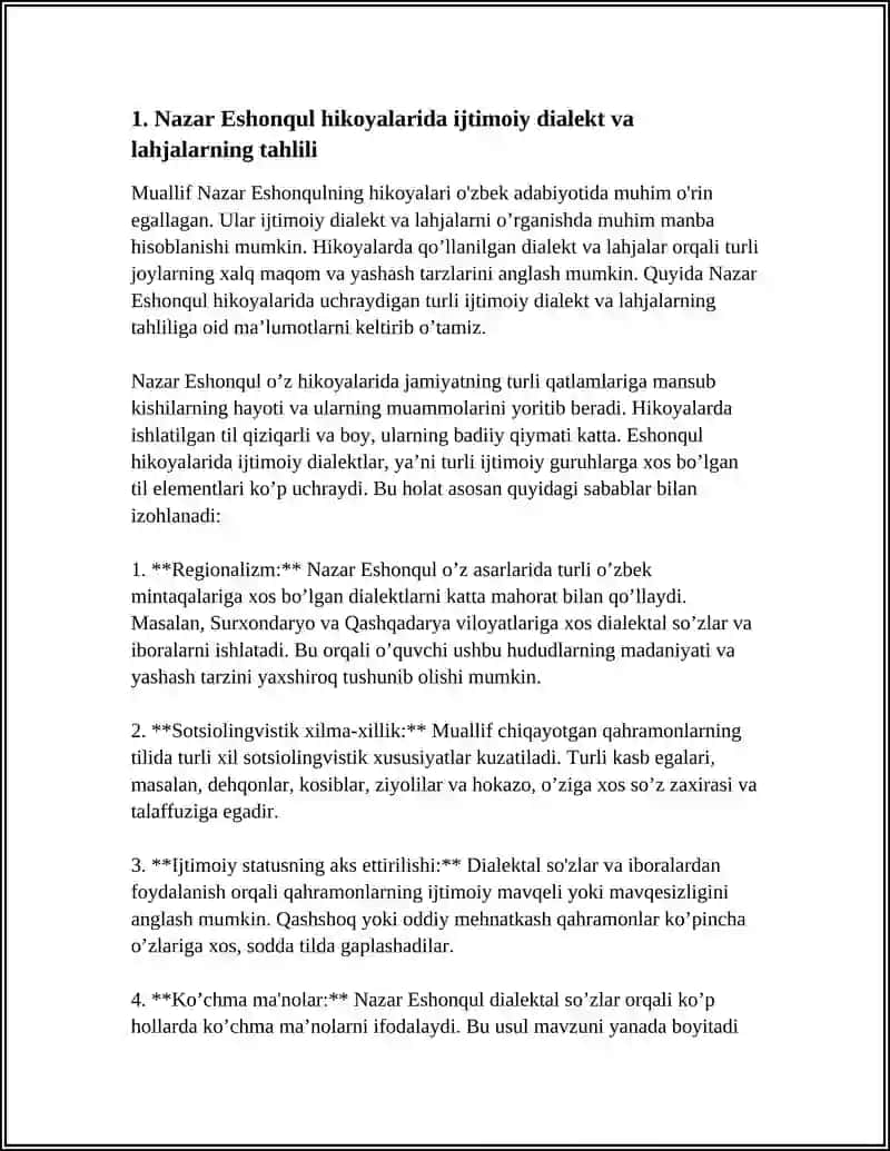 NAZAR ESHONQUL HIKOYALARI TILNING SOTSIOLINGVISTIK TAHLILI 3