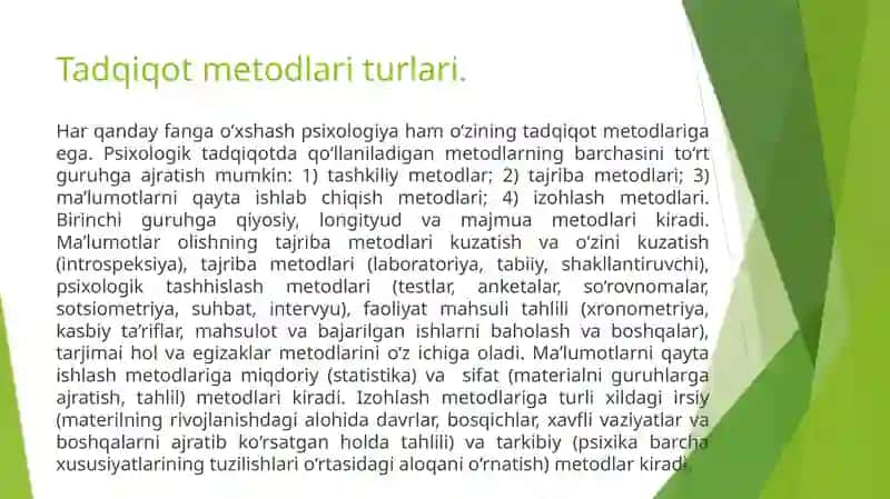 Psixologiyaning tadqiqot metodlari 3