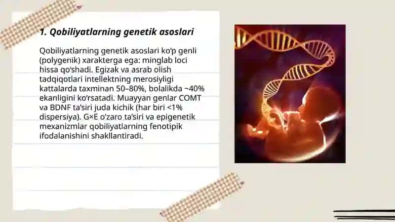Qobilyatlar va genetika 3