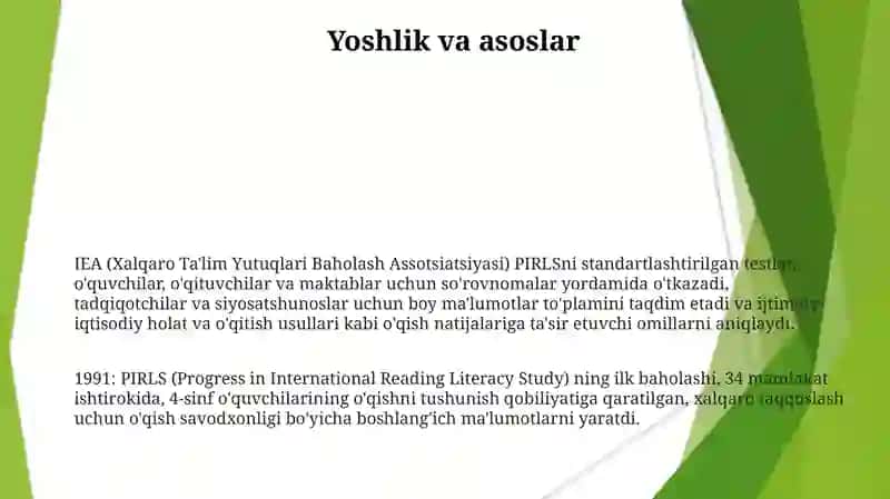 PIRLS xalqaro baholash dasturi 3