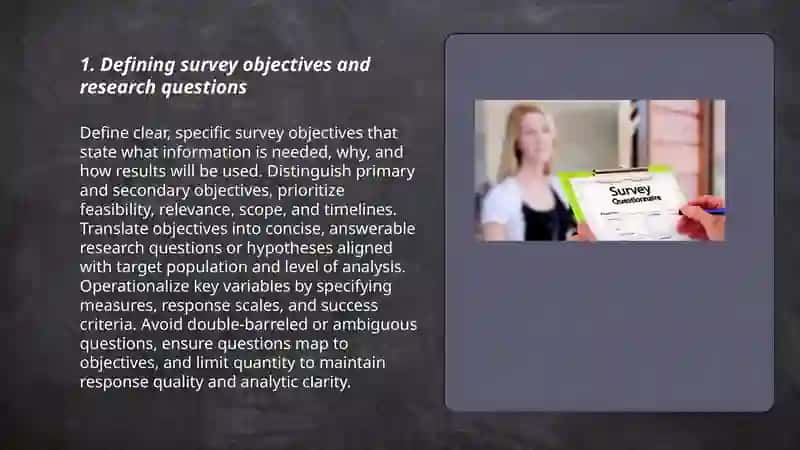 Carrying out a survey 3