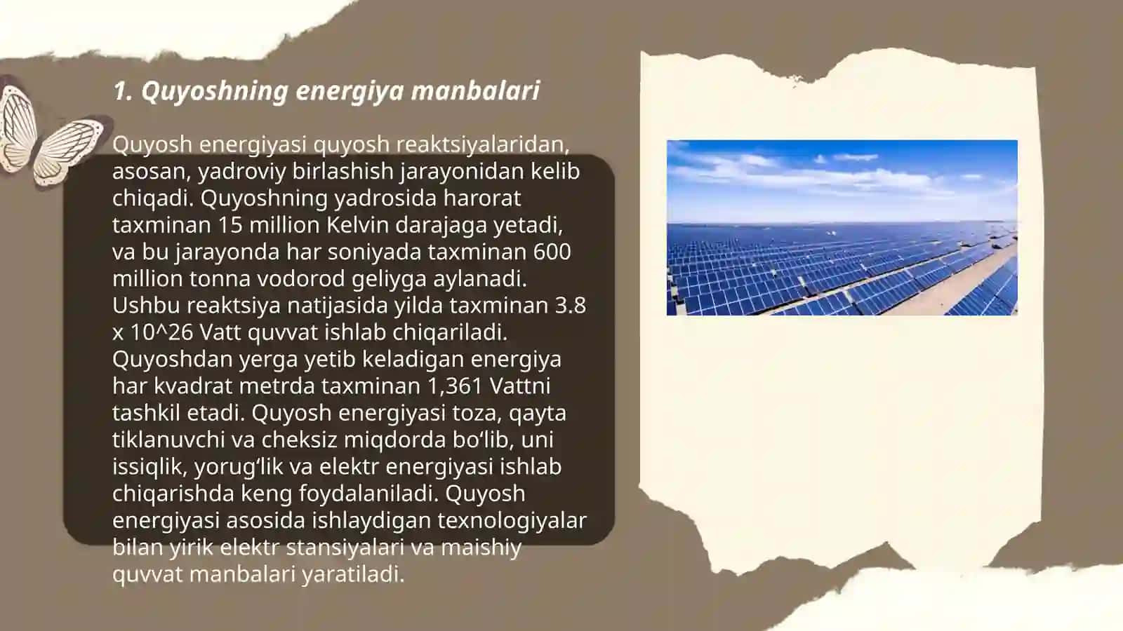 Quyosh yerdagi hayot manbaidir 3