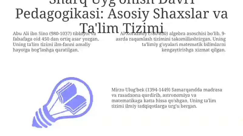 Sharq Uyg'onish Davri Pedagogikasi 3