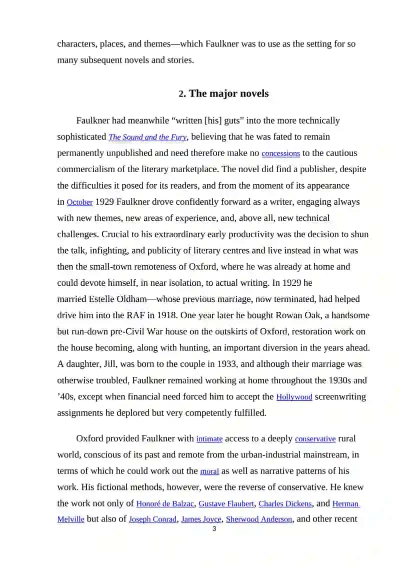 Novels by William Faulkner 3