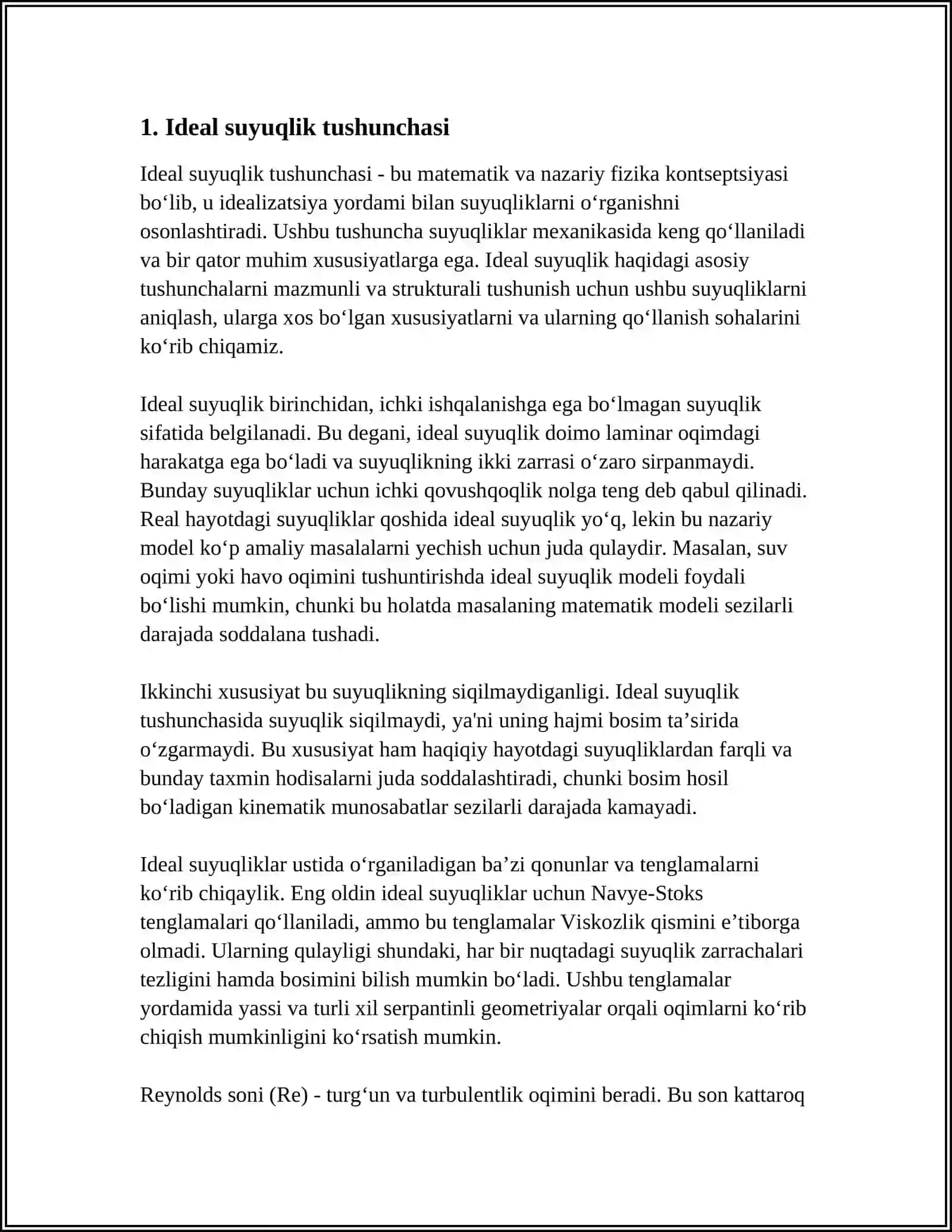 SUYUQLIK MEXANIKASI 3