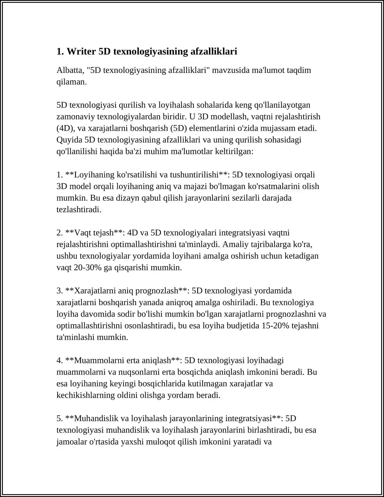 WRITER 5D TEXNOLOGIYASI 3