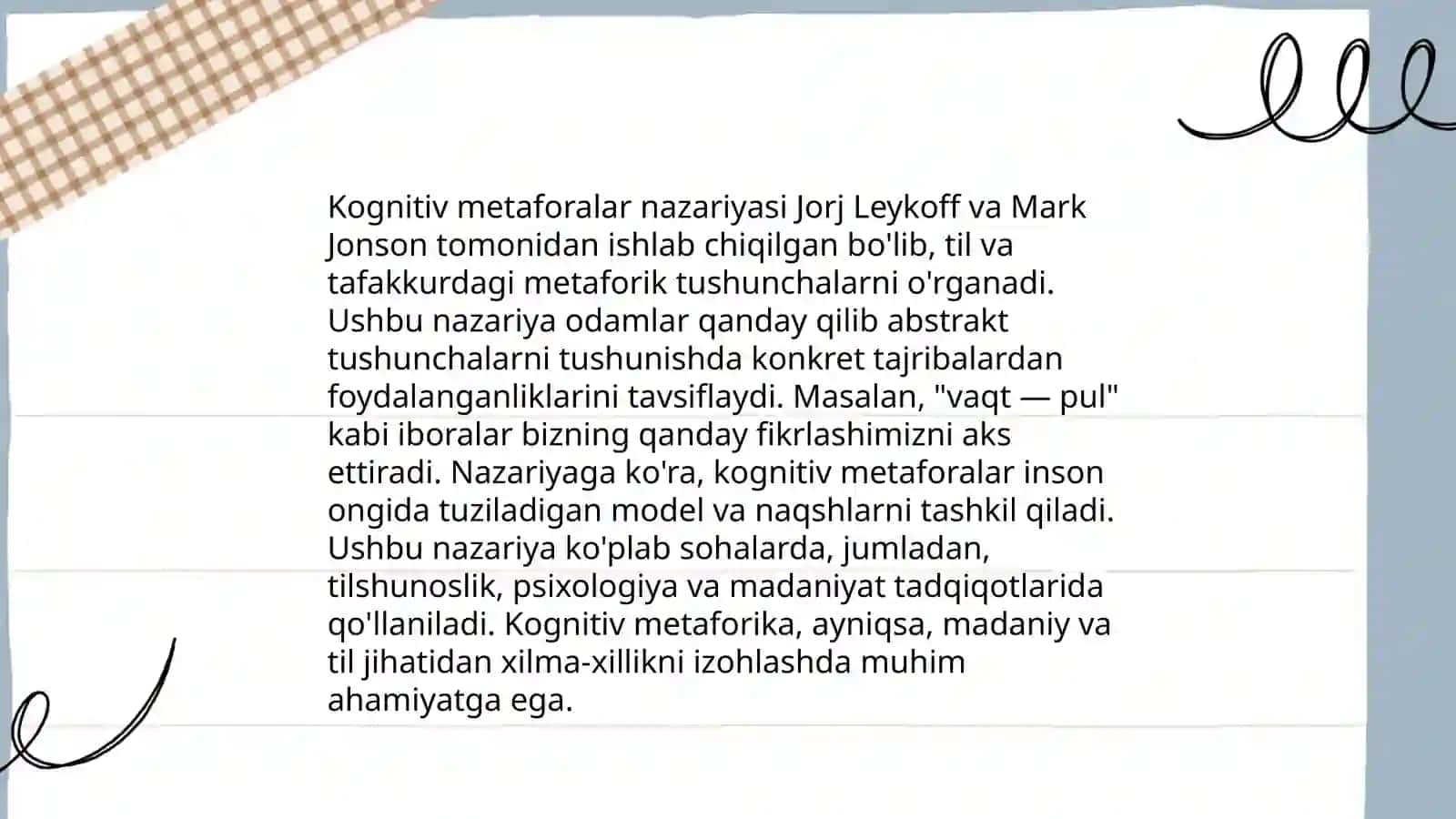 Kognitiv metaforalar 3