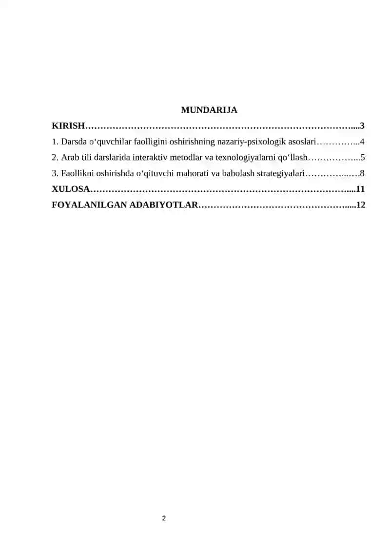Oʻquvchilarning darsdagi faolligini oshirish omillari 3