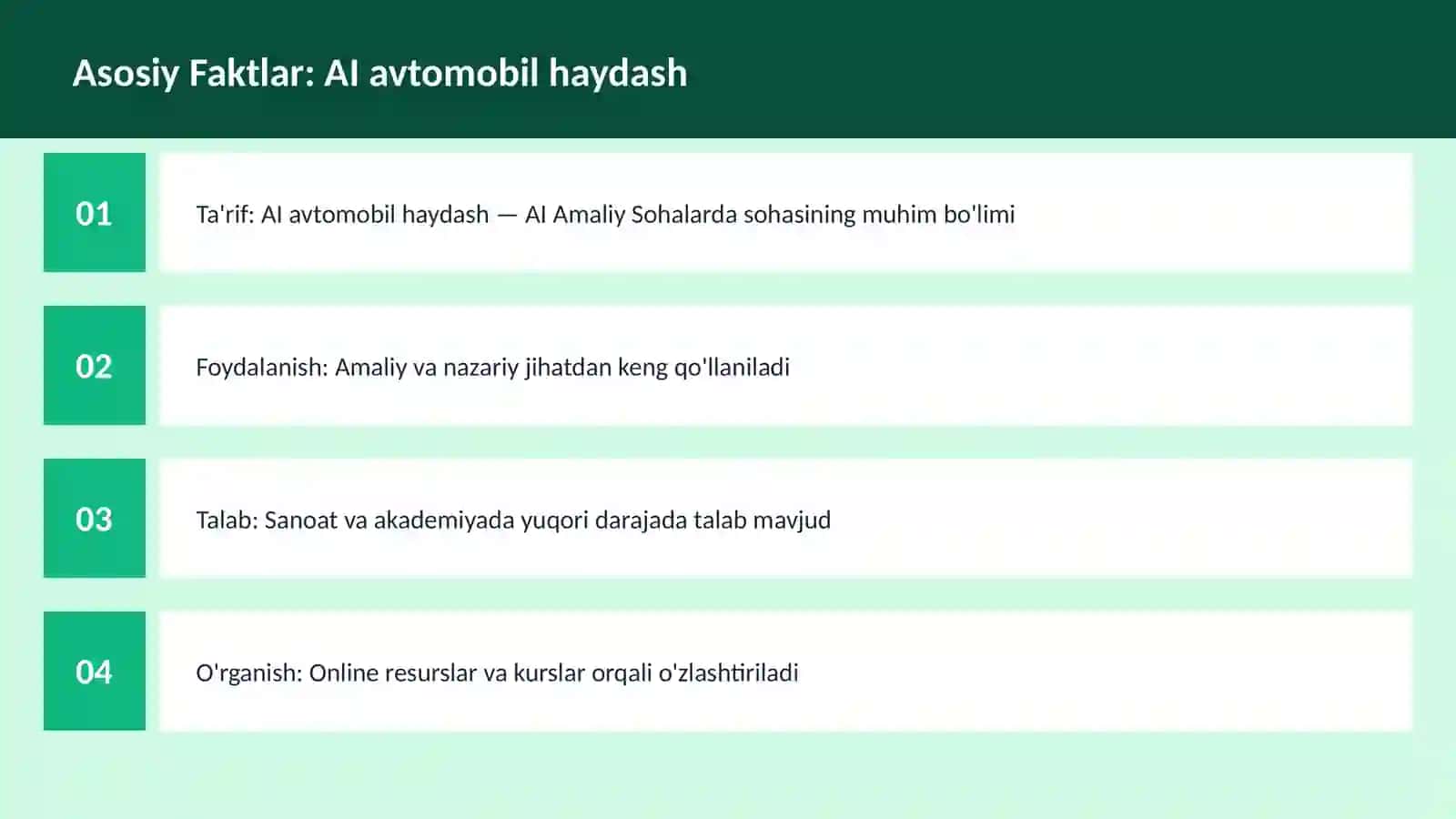 AI avtomobil haydash 3