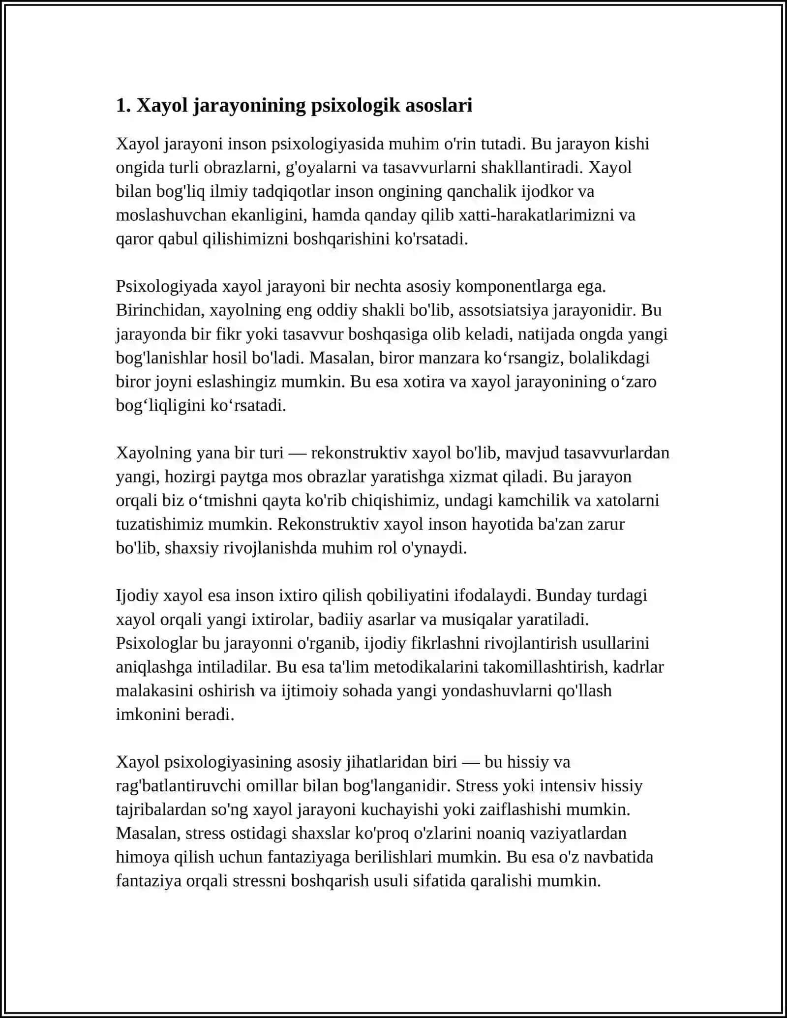 XAYOL JARAYONLARI VA XAYOL TURLARI 3