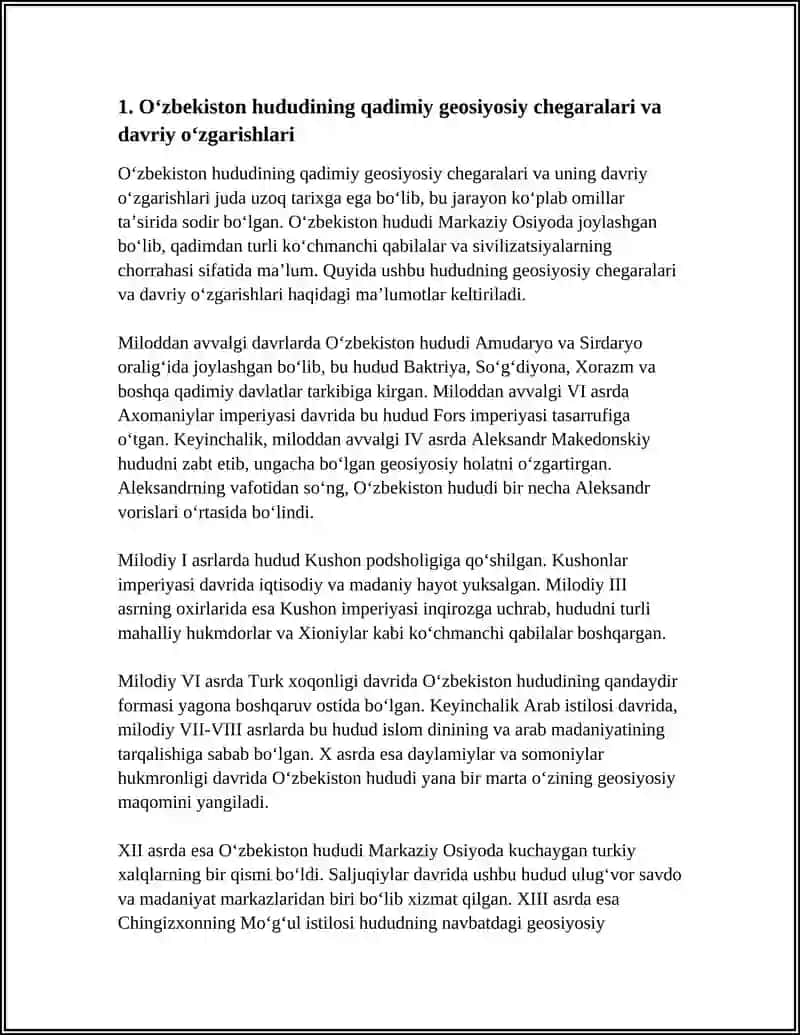 O'ZBEKISTON RESPUBLIKASI TARIXIY GEOGRAFIYASI 3
