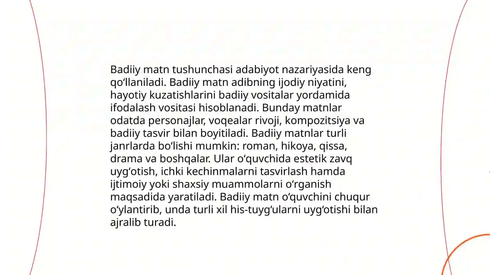 Badiiy matnda lisoniy tahlili kursi 3