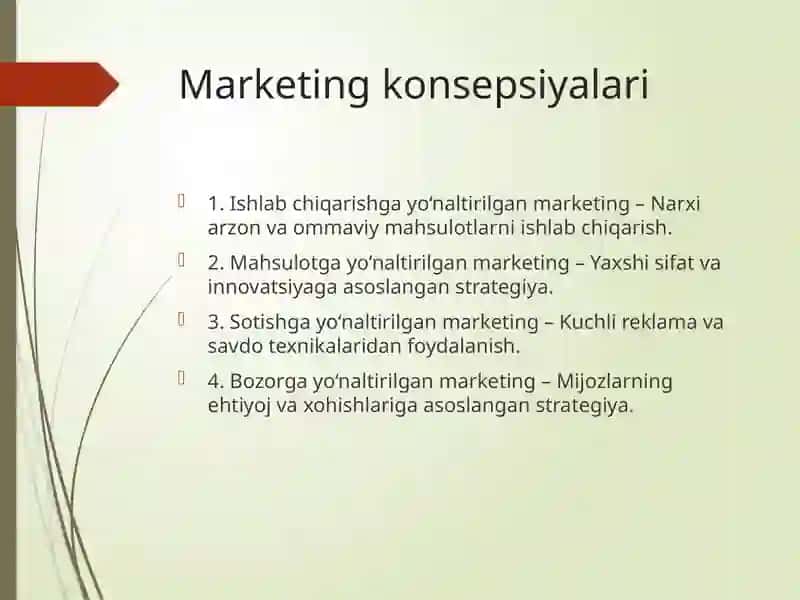 Marketing va uning rivojlanish bosqichlari 3