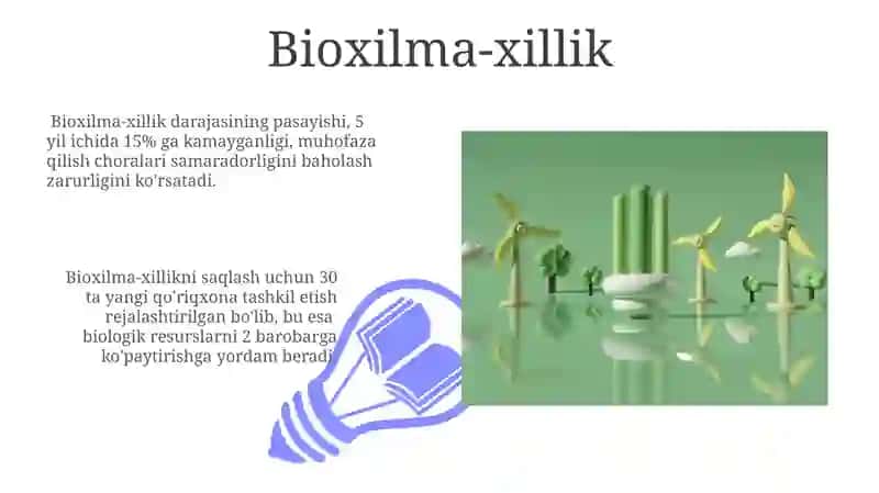 Ekologiyani rivojlantirish 3