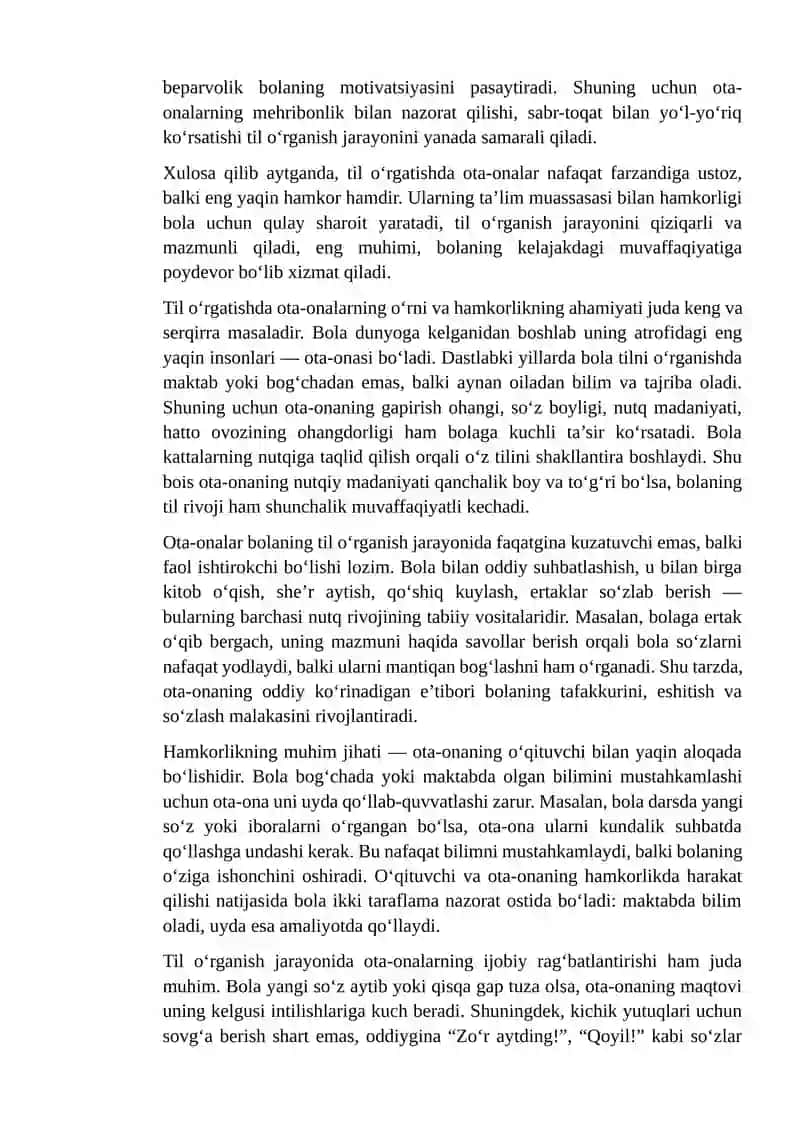 Til o‘rgatish Ota-onalar uchun tavsiyalar 3