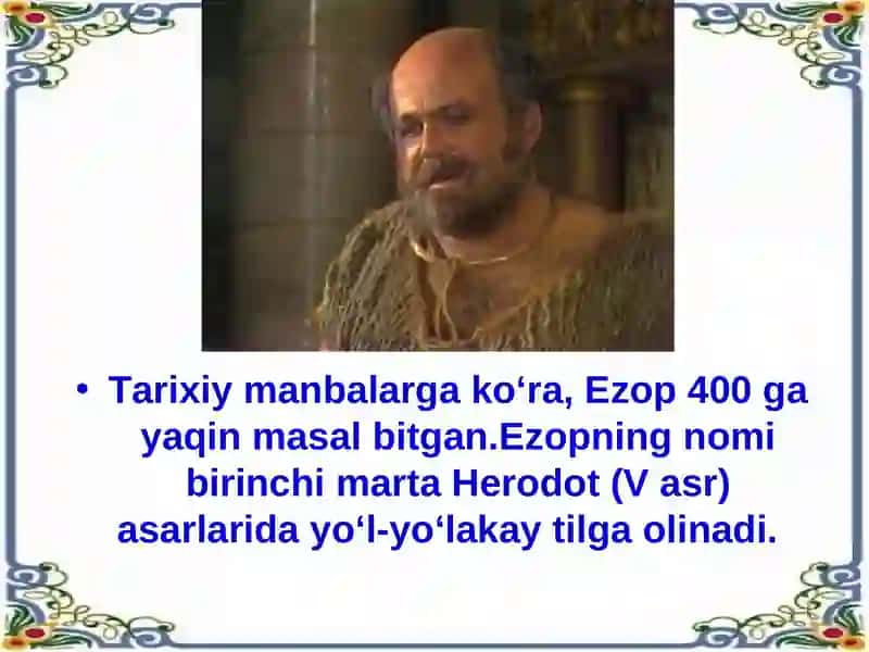 Frigiyalik faylasuf Ezop 3