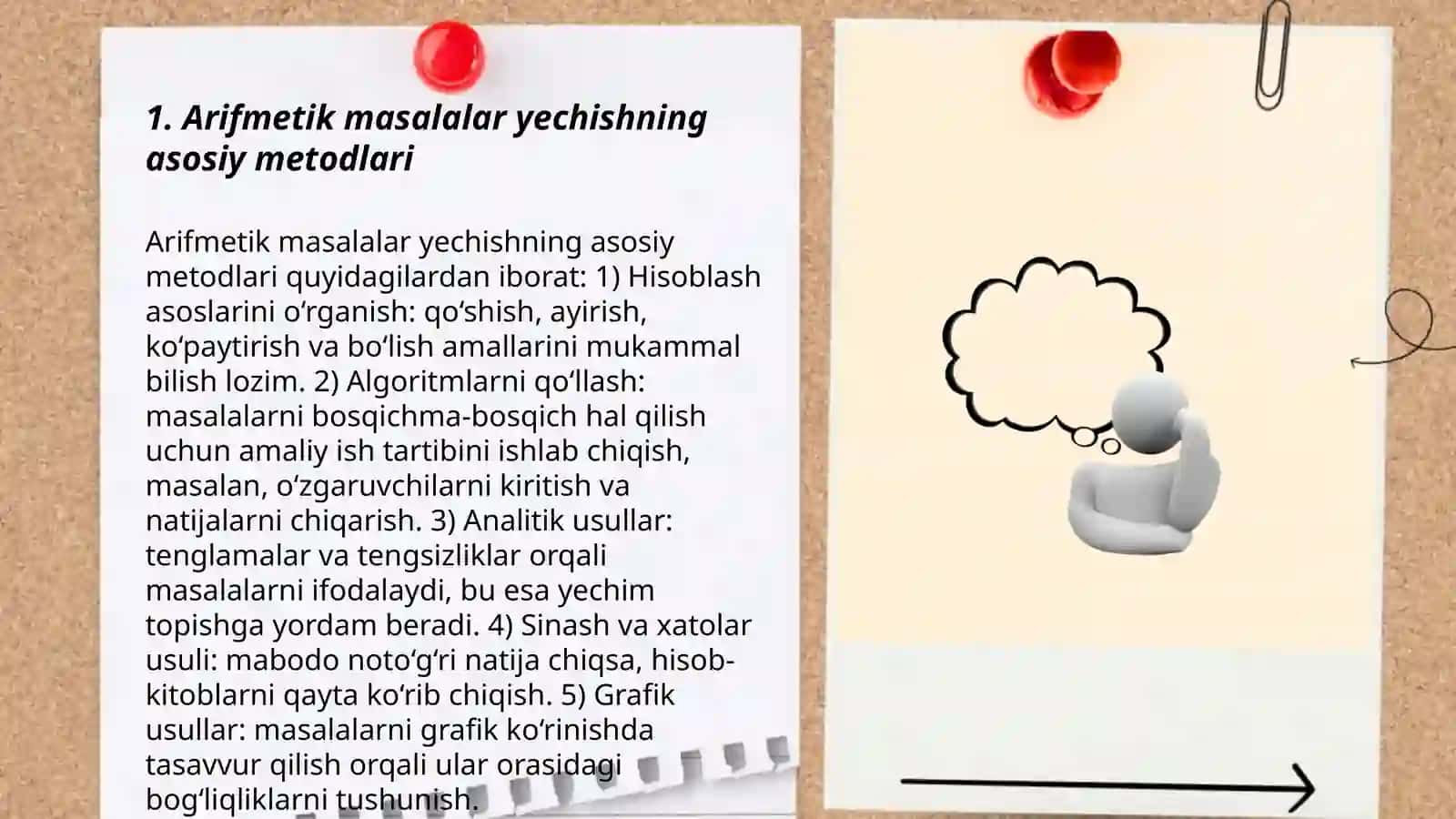 Arifmetik masalalar yechishga o'rgatish metodikasi 3