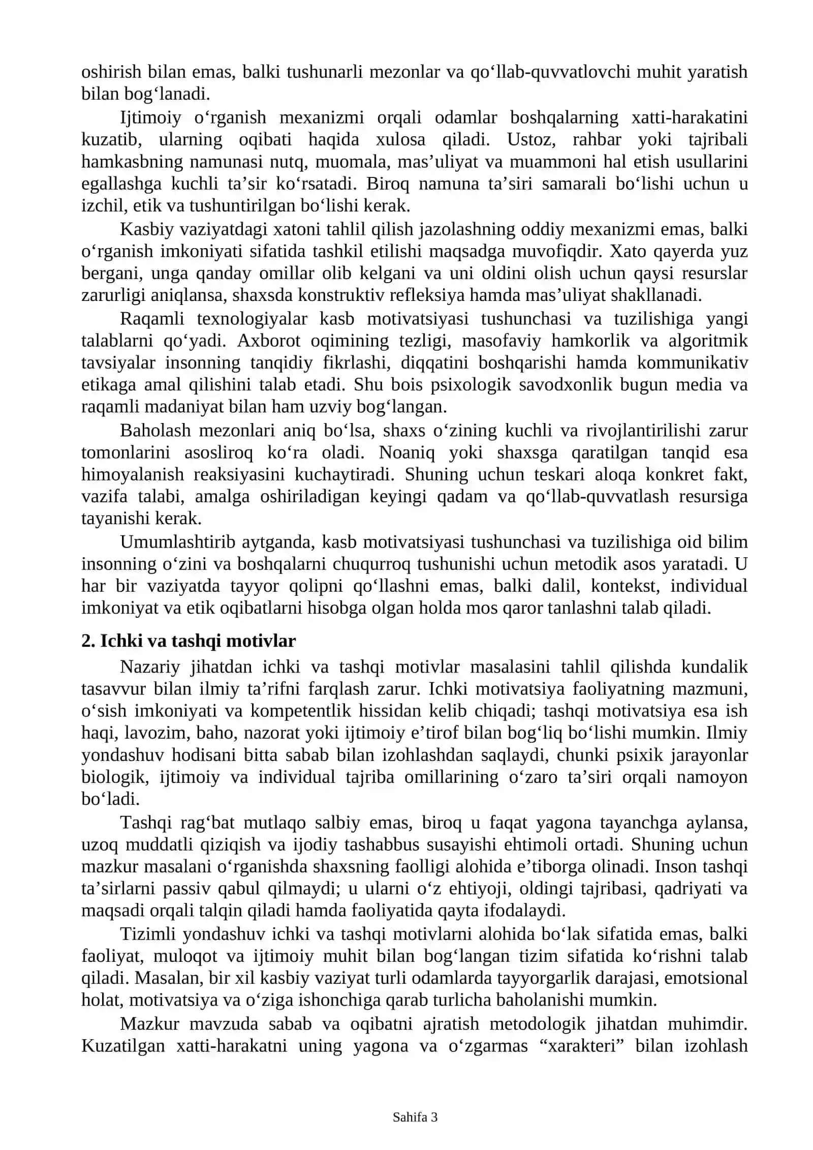 Kasb motivatsiyasi 3