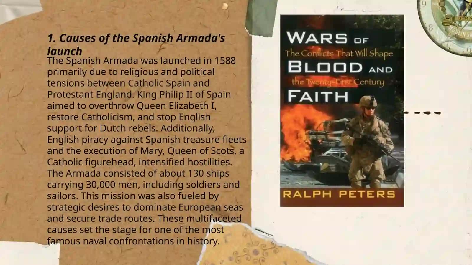 The defeat of the Armada in 1588 3