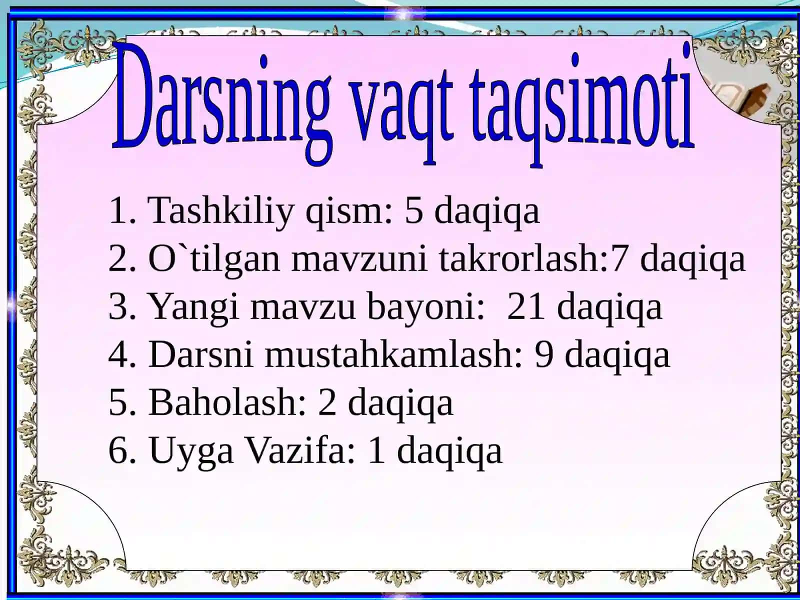 3-sinf Tabiiy Fan (Science) Tabiatni muhofaza qilish dars ishlanma 3