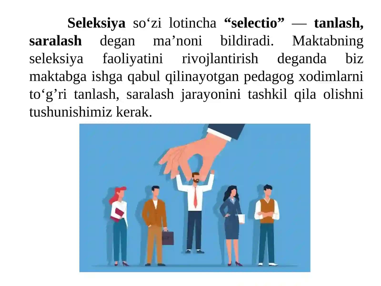 Maktabning seleksiyafaoliyatini rivojlantirish 3