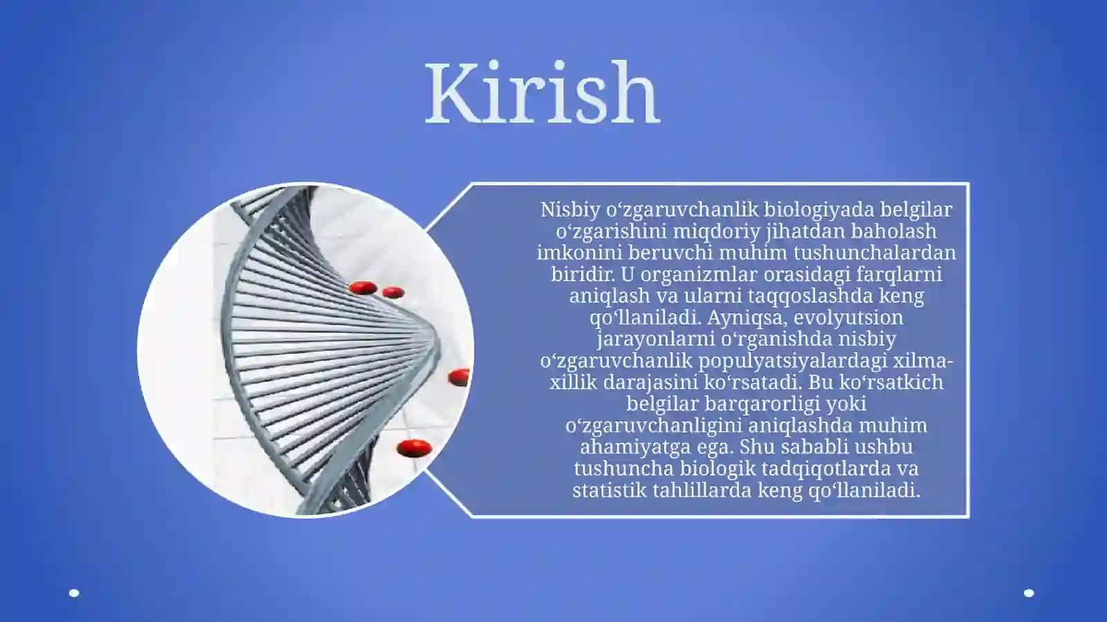 Nisbiy o‘zgaruvchanlik 3